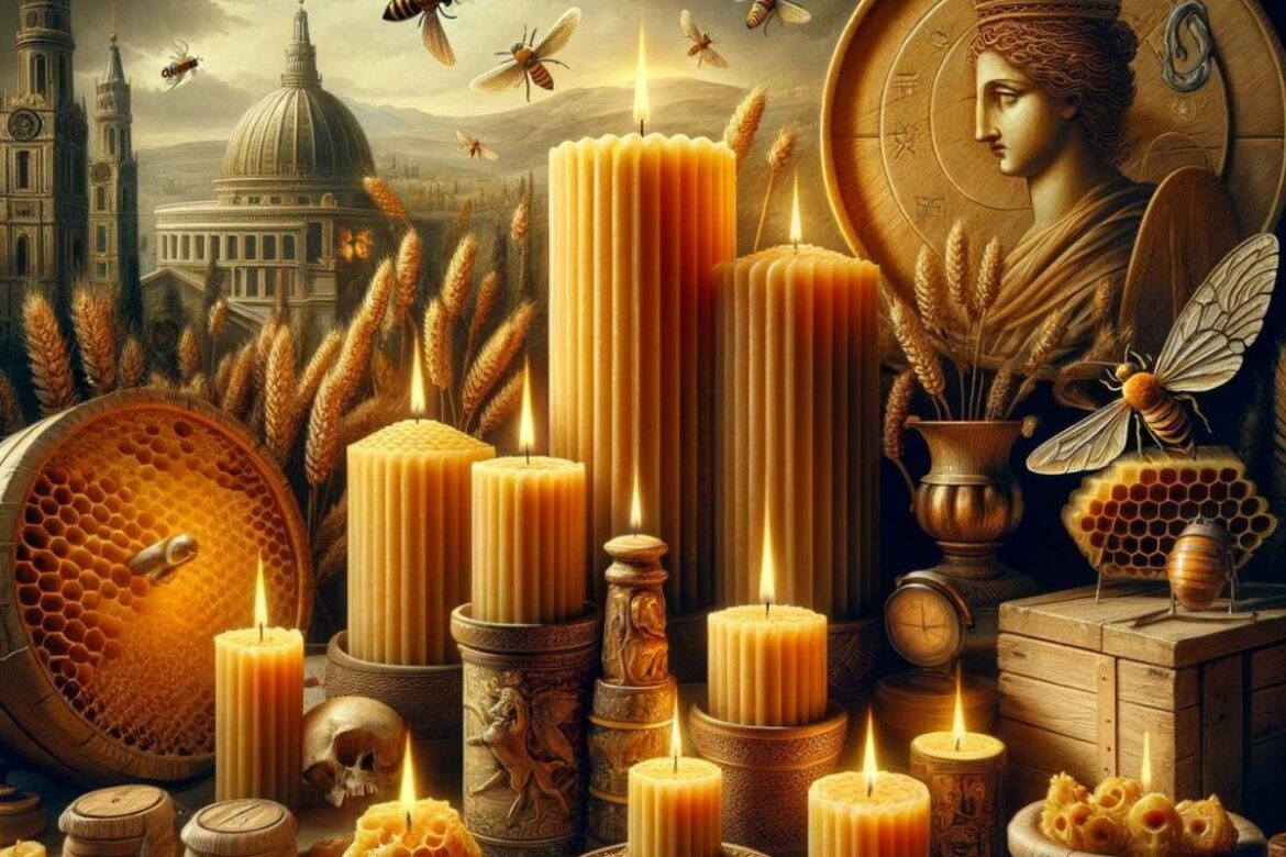 sviečky z včelieho vosku historia